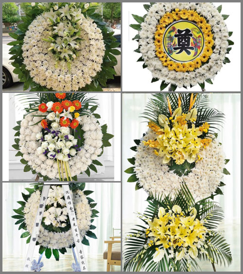 湖南永州祁阳县潘市镇许家岭村花圈速递