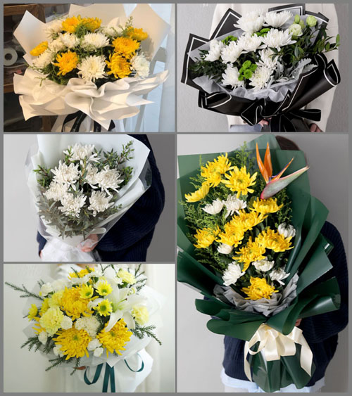 湖南永州祁阳县潘市镇许家岭村白事花束代送